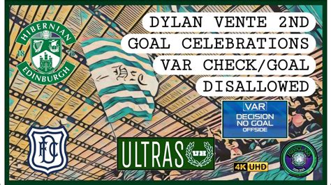 DYLAN VENTE THE HIBEES NUMBER 9 VAR CHECK GOAL DISALLOWED Hibernian