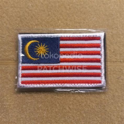 Jual Patch Bordir Bendera Malaysia National Flag Shopee