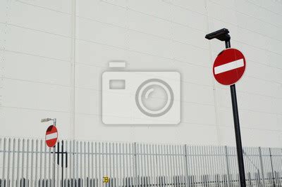 No Entry Traffic Sign Wall Stickers No Entry Caution Entrance