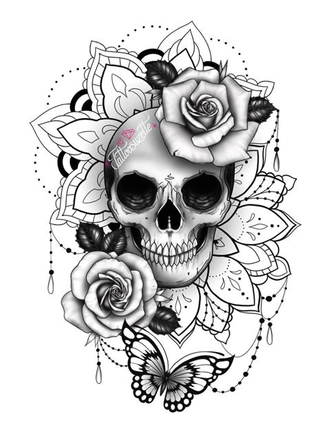 Skull Mandala Tattoo Design Mandala Tattoo Design Pretty Skull