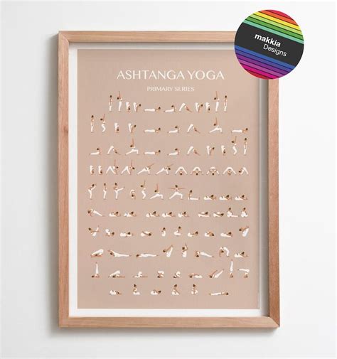 Ashtanga Primary Series Digital File Yoga Cheat Sheet Yoga Etsy