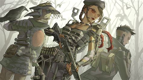 X Resolution Bloodhound X Loba X Crypto Hd Apex Legends Art