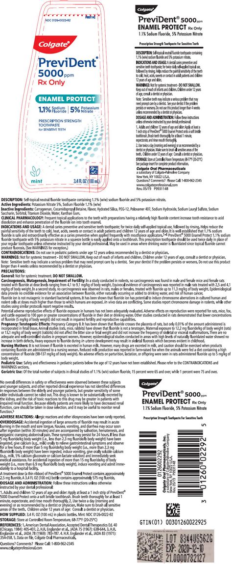 Prevident 5000 Dry Mouth Package Insert 60 Off