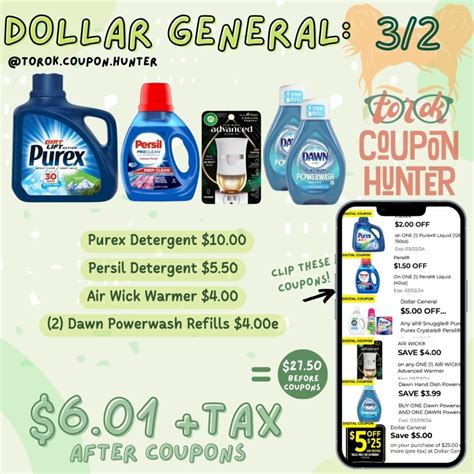 Dollar General Deals & Coupons Saturday 3/2 ONLY - Torok Coupon Hunter