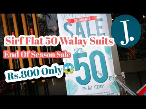 Flat Off J Junaid Jamshed Winter Clearance Sale Youtube