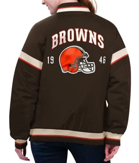 Satin Starter Cleveland Browns Tournament Brown Jacket