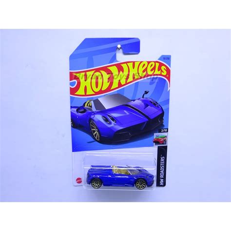 Jual Hot Wheels 17 Pagani Huayra Roadster Biru Baru Shopee Indonesia