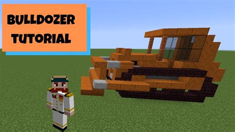 How To Build A Bulldozer In Minecraft Youtube