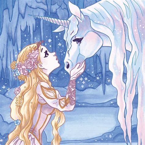 The Maiden And The Unicorn In 2020 Unicorn Painting Unicorn Pictures Unicorn And Fairies