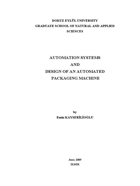 Automation and Design of Packaging | PDF | Automation | Control Theory