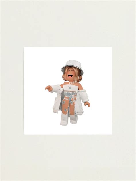 Trendy Roblox Girl Photographic Print By Jeremysstickers Redbubble