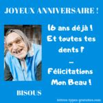 Textes Anniversaire 16 Ans Message Joyeux Anniversaire 16 Ans Fille