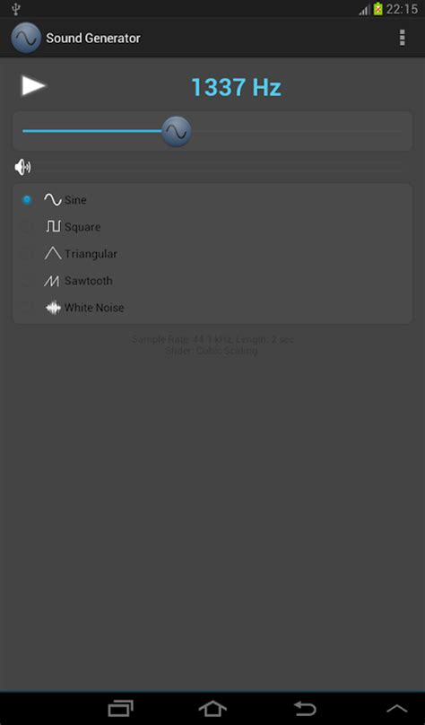 Sound Generator Apk для Android — Скачать