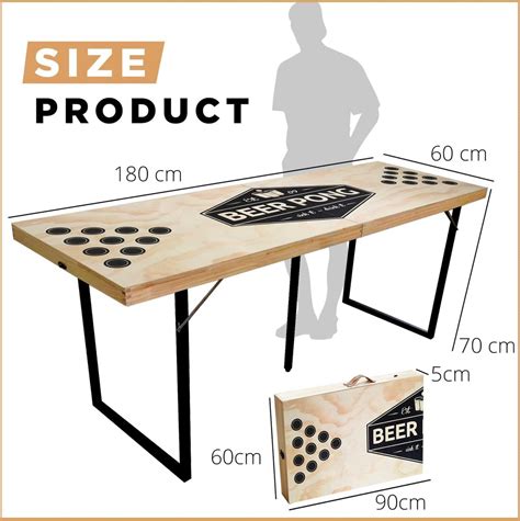 Sparkl Beerpong Tafel Hout Premium Kwaliteit Bierpong