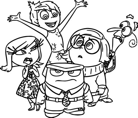 Inside Out 2 Coloring Pages