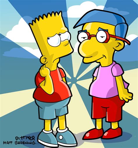 Bart And Milhouse By Kintobor On Deviantart