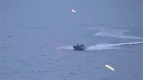 Russian Defense Ministry released video of drone attack on their ship ...