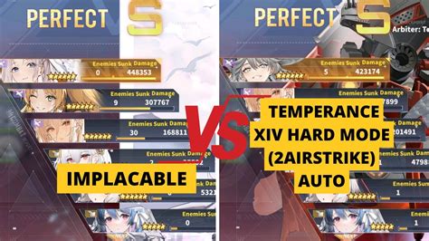 Azur Lane Implacable Vs Arbiter Temperance XIV Hard Mode 2airstrike