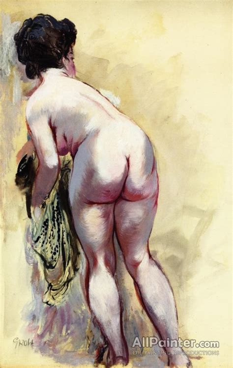 George Grosz Standing Nude Oil Painting Reproductions For Sale