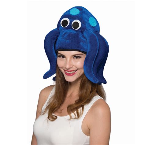 Christmas Xmas Funny Blue Squid Octopus Hat Halloween Party Hat Fancy