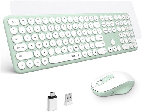 Xtremtec 24g Full Size Wireless Keyboard And Mouse Combo Ultra Slim Silent Cute Computer