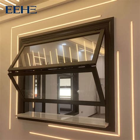 Vertical Glazed Aluminium Fold Up Vertical Bifold Window High Efficiency Double Glass Folding