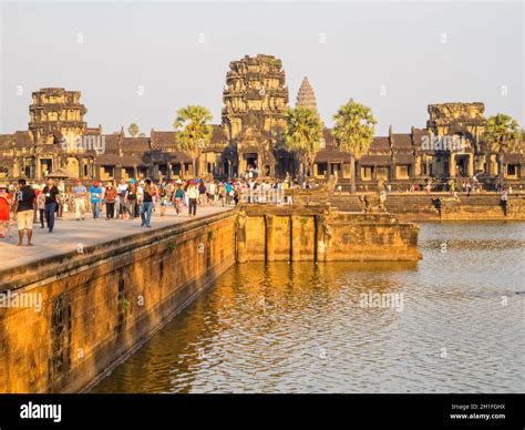 The Iconic West Gate Of Angkor Wat The Biggest Hindu Temple Built At