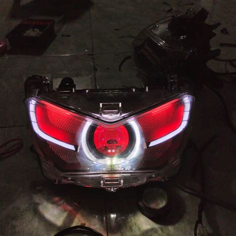 Jual Headlamp Lampu Depan Custom Projie Biled Aes Turbo Yamaha All New Nmax 2020 2021 2022