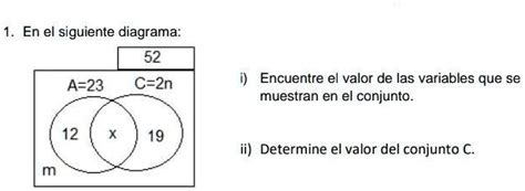 Solved Diagramas De Venn Alguien Que Me Ayude En El Siguiente Diagrama