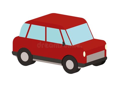 Red Car Icon Stock Vector Illustration Of Transport