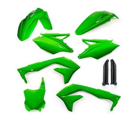 KIT COMPLETO PLÁSTICOS KAWASAKI KXF 450 16 17 FLO VERDE DWS Decals