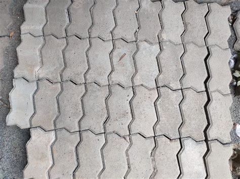 Grey Outdoor Concrete Zig Zag Interlocking Paver Block Size 9 Inch 4