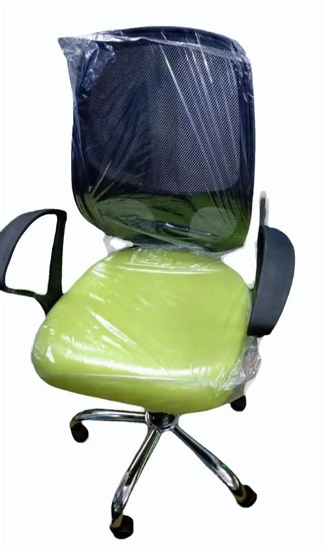 Leatherette Mid Back Green Black Mesh Executive Office Chair At Rs 3300