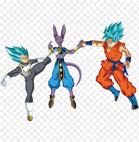 Image Library Library Vegeta And Goku Ssgss Goku Vs Beerus PNG Image