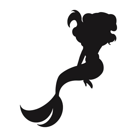 Disney Ariel Silhouette Printable