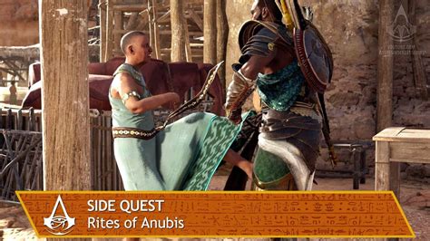 Assassin S Creed Origins Side Quest Rites Of Anubis Youtube