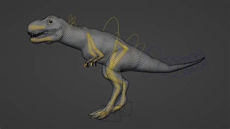 Tyrannosaurus Rex Animated Rigged D Turbosquid