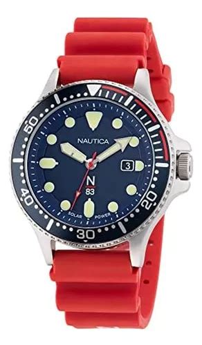 Nautica N Reloj Para Hombre Napcbs Cocoa Beach Red Con Meses Sin