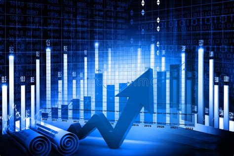 Diagramme Conomique De March Boursier Photo Stock Image