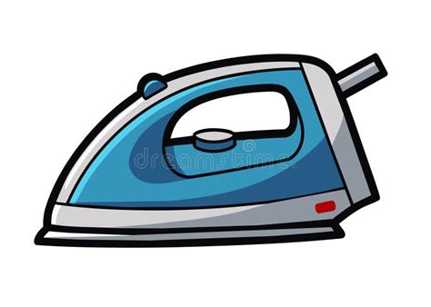 Hand Drawn Steam Electric Iron For Cloth Stock Illustration