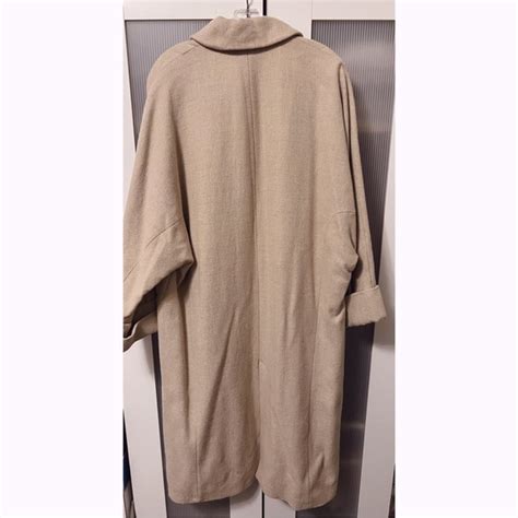 Zara Jackets Coats Nwot Zara Oversized Beige Nude Pea Coat Inner Lining Poshmark