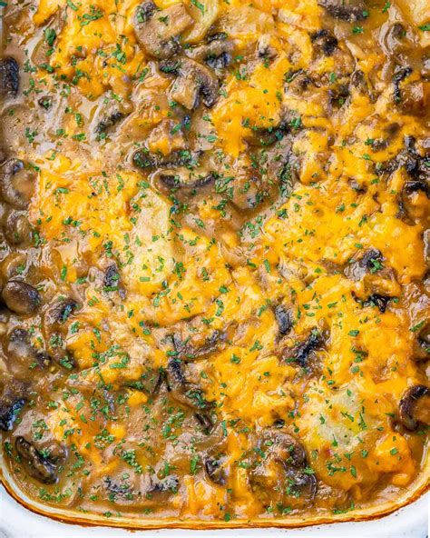 Baked Potato And Mushroom Casserole Healthy Fitness Meals