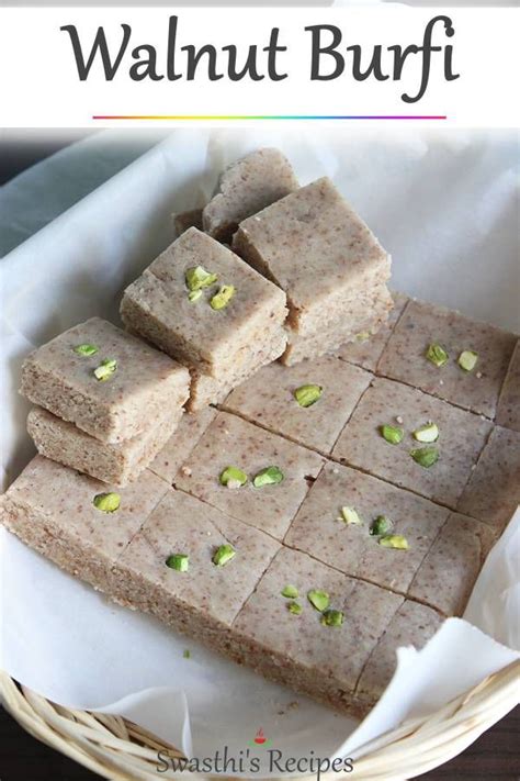 Badam Burfi Almond Burfi Badam Katli Swasthi S Recipes Recipe