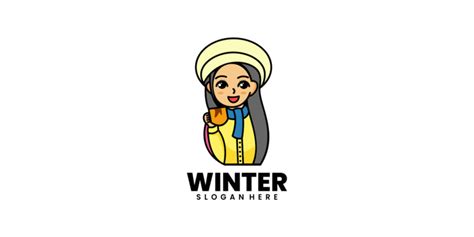 Girl Mascot Cartoon Logo Style #317582 - TemplateMonster