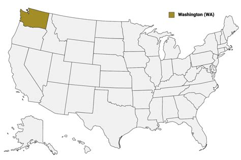 Washington Counties Map | Mappr