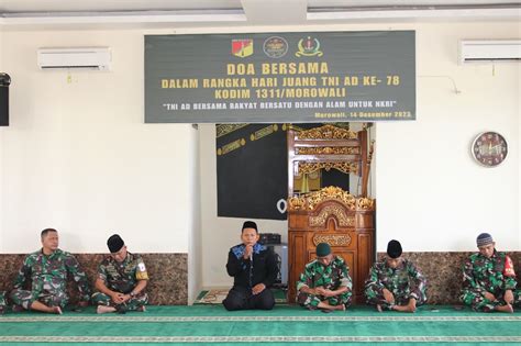 Peringatan Hari Juang Tni Ad Ke Kodim Morowali Gelar Doa