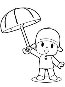 Pocoyo Sull Auto Ed Elly Sul Monopattino Da Colorare Disegni Da Colorare