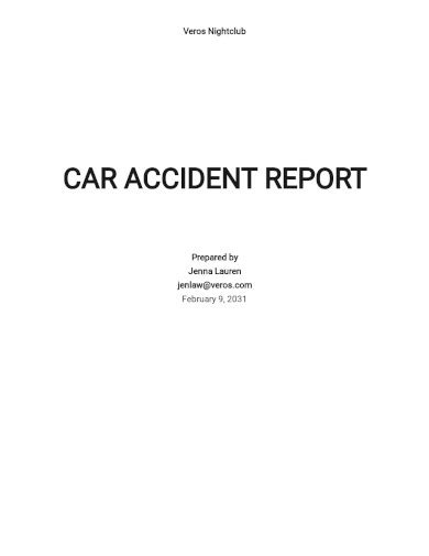 How To Write A Police Report For Car Accident