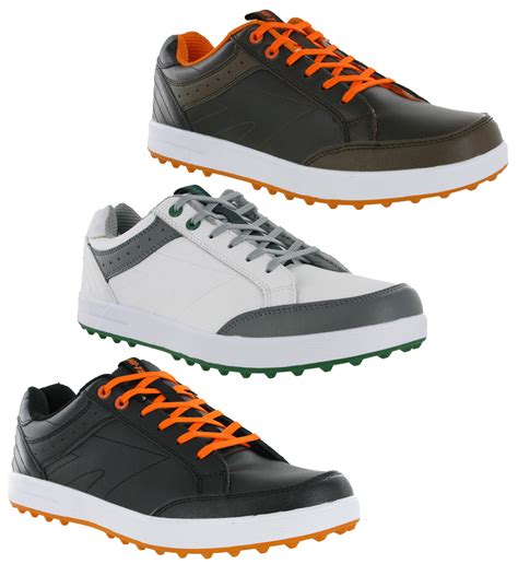 Hi Tec Ht Combi Leather Spikeless Water Resistant Mens Golf Trainers