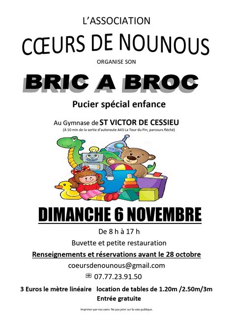 BRIC A BROC spécial enfants Mairie de Saint Victor de Cessieu